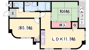 ロイヤルコーポ荒井の物件間取画像